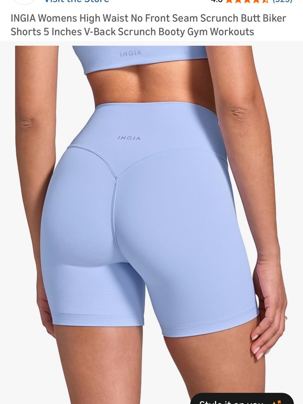 Ignia shorts 5in, milk blue